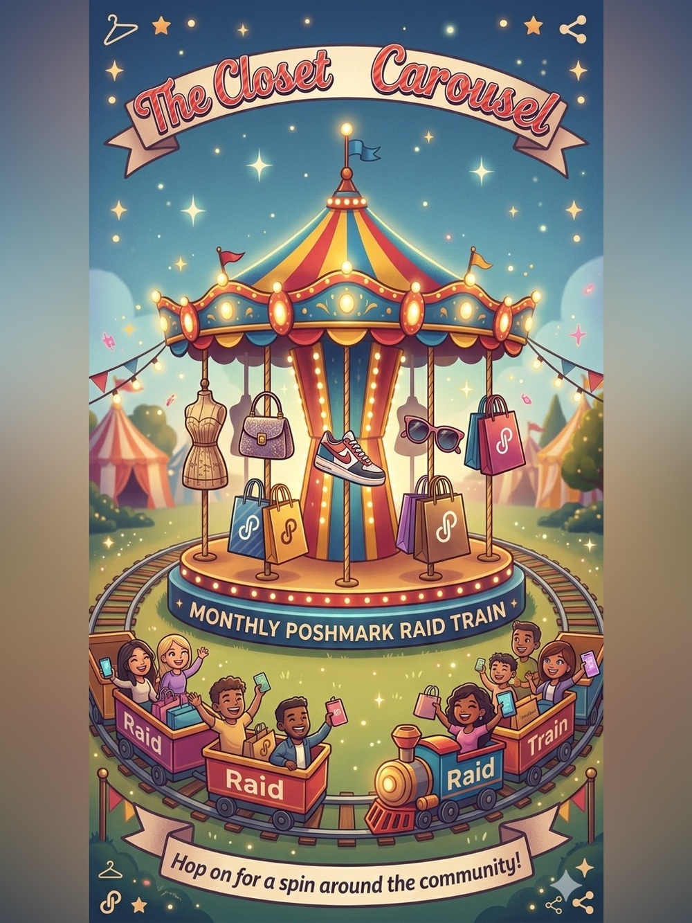 You’re invited! New train!!! 1hr slot each host! You share your items then raid
